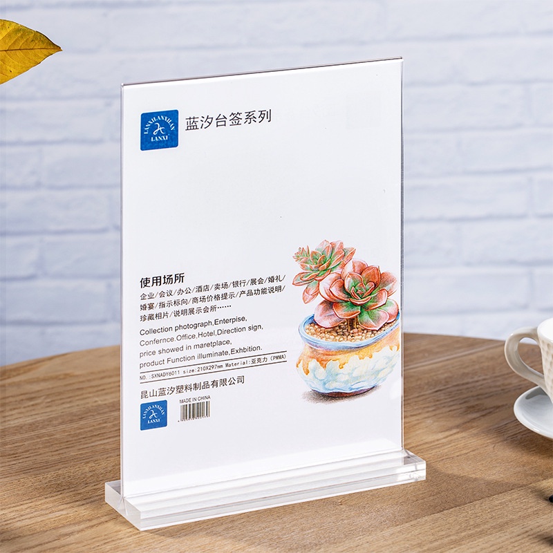 Menu Mica Standee Tentcard Quét QR Quảng Cáo Để Bàn A4 A5 A6 - Đế Trong ...