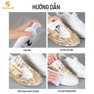 Bộ vệ sinh giày sneaker 200ml - vệ sinh giày thể thao, ba lô, túi sách, áo khoác