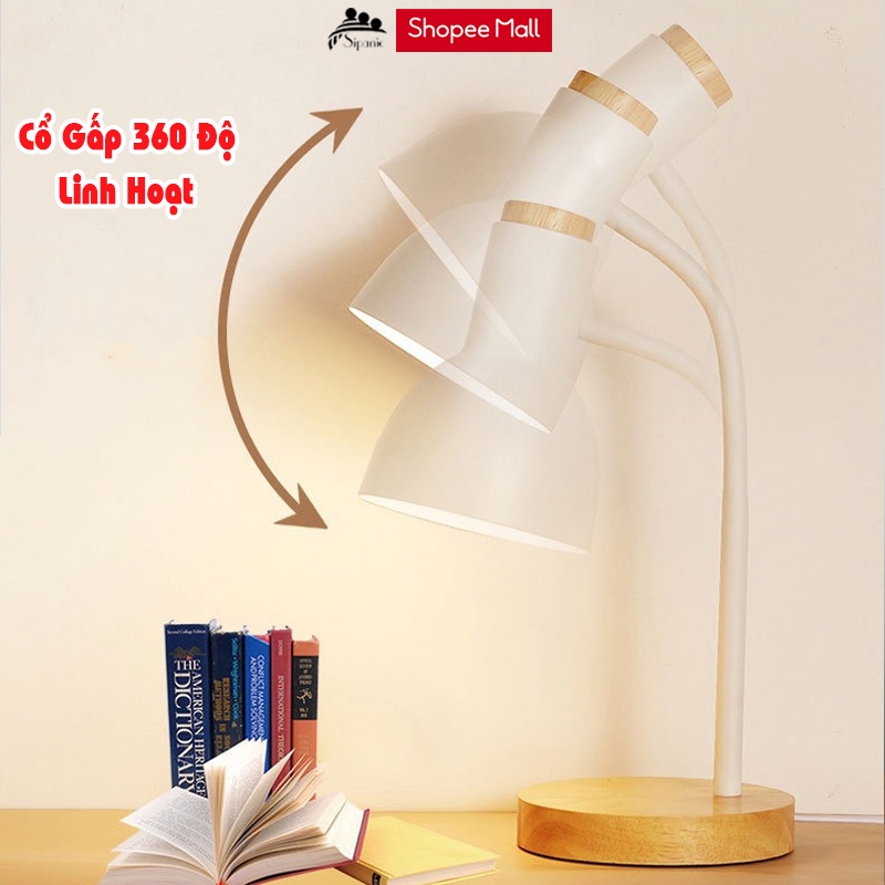 Ảnh Đèn học chống cận, Sipanic dùng bóng LED Buld Rạng Đông bảo vệ mắt cho bé học tập, đọc sách 4