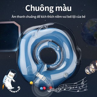 Phao Bơi Cho Bé 0-10 Tháng, Vòng Bơi Đeo Cổ Chống Lật, Thiết Kế Thoáng Khí An Toàn Cho Trẻ Sơ Sinh