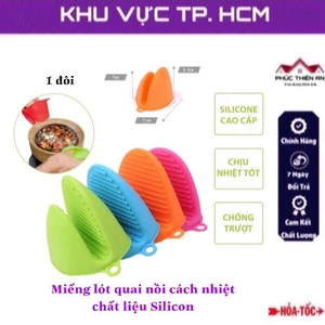 Lót quai nồi cách nhiệt chất liệu Silicon - tiện dụng, siêu bền