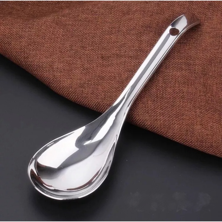 Muôi múc canh inox dày dặn HQ có lỗ treo | muôi súp inox | Shopee Việt Nam