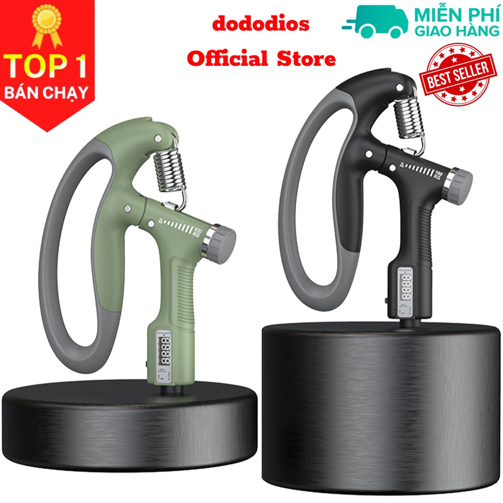 Ảnh Kìm Tập Cơ Tay, Kìm Bóp Tay, Phụ Kiện Hỗ Trợ Tập Gym Tại Nhà Điều Chỉnh Lực 10-60 Kg - Chính Hãng Dododios 1