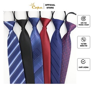 Cà vạt nam thắt sẵn trẻ trung cao cấp 8cm Cope88