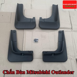 Chắn Bùn Mitsubishi Outlander 2015-2019 Chất liệu Nhựa Dẻo Tặng kèm Ốc Vít ,Bộ 4 Chiếc Hàng Loại 1