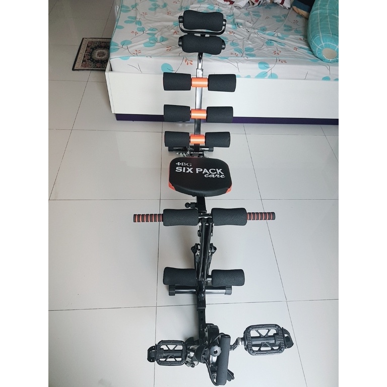 Ảnh BG- Máy tập cơ bụng đa năng SIX PACK CARE KM2018 phối hợp nhiều bài tập, thêm bộ bàn đạp đa năng 3