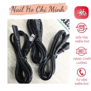 Dây nguồn cho máy hơ có 2 chấu lõi đồng dài 1,6m