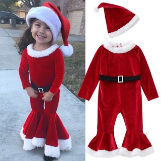 Trang phục tiệc gia đình sang trọng Giáng sinh có mũ ông già Noel