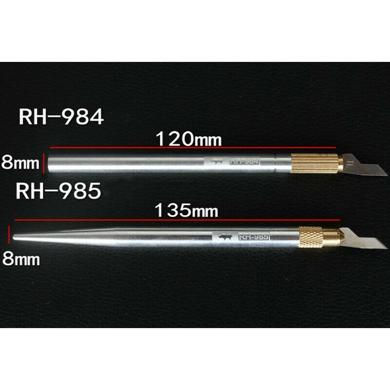 Rhino 985 984 Kim Loại Graver Cứng Sharp Blade kinfe Cho PCB Công Cụ Mở Sửa Chữa Điện Thoại Di Động