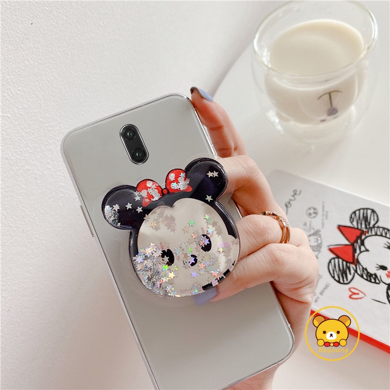 Giá Đỡ Điện Thoại Dạng Lỏng Hình Stitch Stellalou Mickey Minnie Kaws 3D