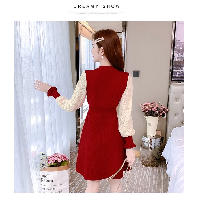 Váy Len cao cấp hàng Quảng Châu [Len dầy đẹp có ảnh thật và clip]