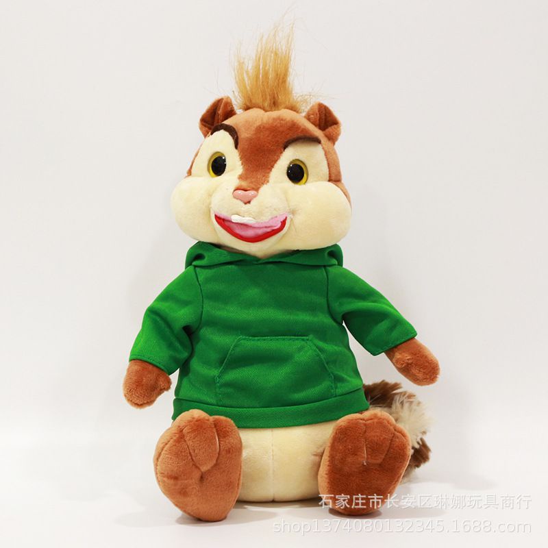 Sitting Alvin and The Chipmunks Red Alvin Simon Theodore Plush Toy