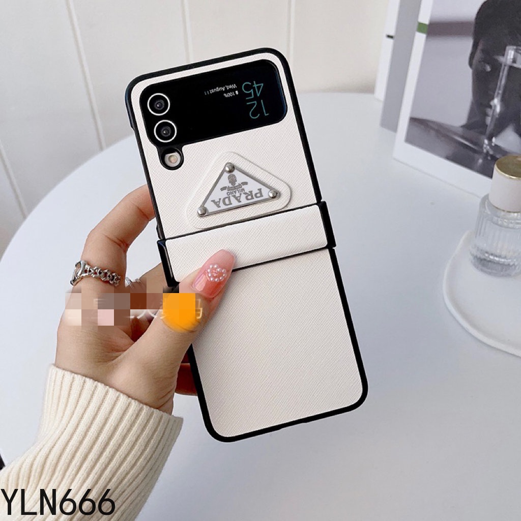 Ốp lưng gấp cổ điển chống sốc thiết kế trọn gói Vỏ điện thoại cho Galaxy Z Flip 3 4 5 6 7 7FE 5G Vỏ da PU sang trọng thời trang cho Z Flip7