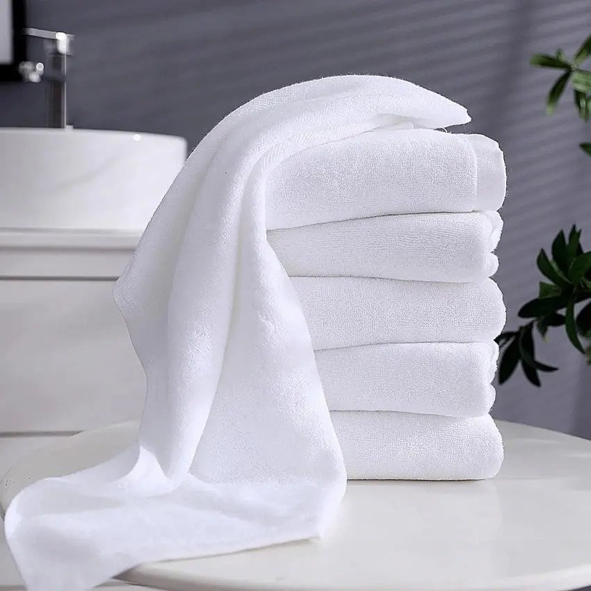 Khăn lau mặt TOPAZ vải cotton thấm hút tốt chuyên dùng cho khách sạn 5 sao kích cỡ 34cm x 70cm  nặng 130g