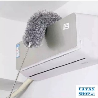 Chổi Quét Trần, Chổi Quét Bụi Gấp Gọn Tay Cầm Kéo Dài 2m8, Chổi Quét Màng Nhện Đầu Cọ Bẻ Cong Tùy Chỉnh