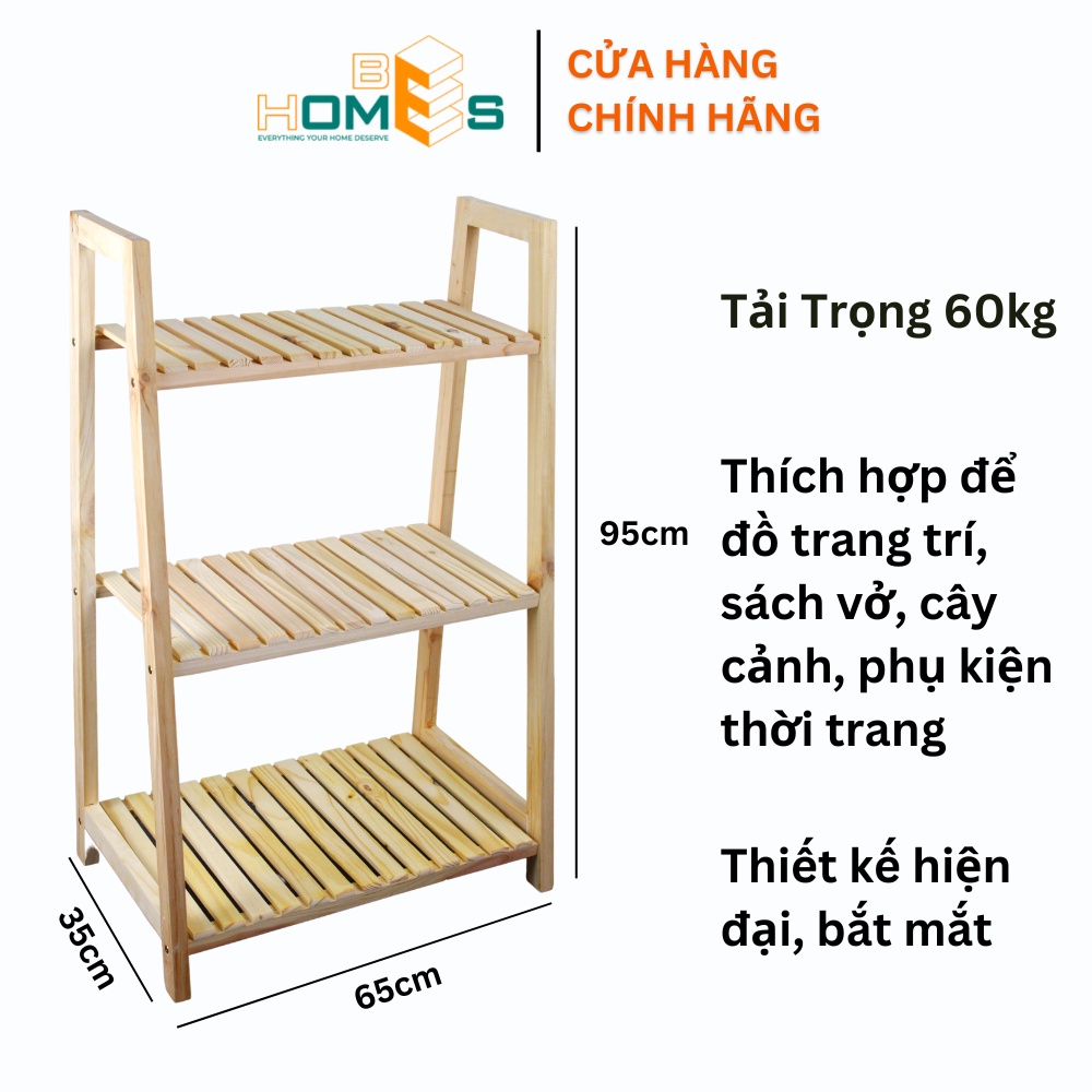 Ảnh Hỏa Tốc Kệ sách Behomes 3 Tầng mặt nan 1