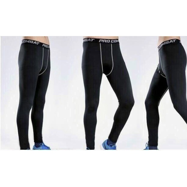 Quần giữ nhiệt combat legging nam dáng bó đẹp màu đen, tập gym, mặc lót trong cực thích