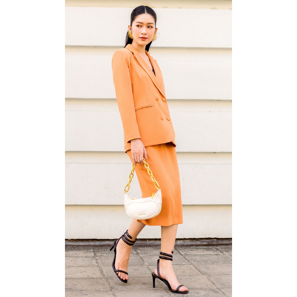 Chân váy bút chì midi dáng dài, váy công sở Vella Fashion VV22091