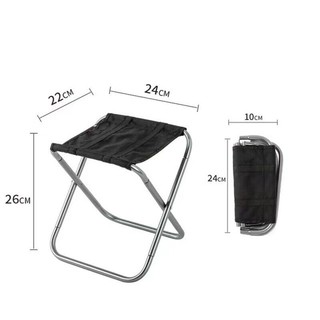 (freeship) Ghế gấp gọn siêu nhỏ bỏ túi - Ghế cắm trại dã ngoại, câu cá thép siêu cứng chịu tải 90kg
