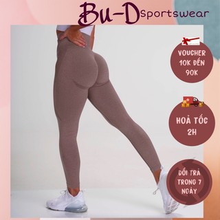 Quần dài legging thể thao tập gym,yoga nữ mẫu NVGTN chất thun dệt co giãn 4 chiều nâng vòng 3 (nvgtn dài)
