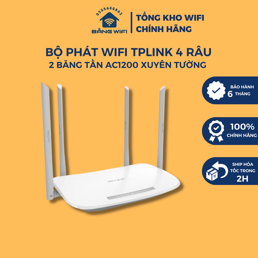 Cục phát wifi Tp-Link 4 râu phát sóng xuyên tường | Shopee Việt Nam