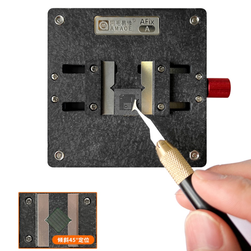 Amaoe AFix-A IC Chip Keo Loại Bỏ Cố Định Cho IPhone Bo Mạch Chủ Thiếc Trồng Sửa Chữa Giá Đỡ Kẹp Dụng Cụ Sửa Chữa Điện Thoại