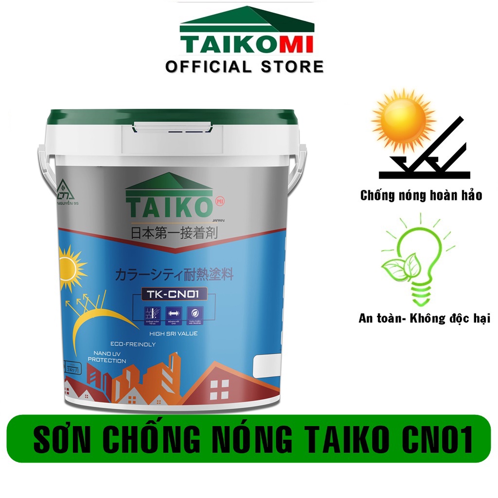 Keo Sơn Chống Nóng Taiko CN01 - Chống Nóng Tường Nhà, Mái Tôn, Tấm Lợp ...