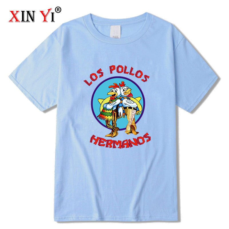 Áo nam In Chữ Breaking Bad LOS POLLOS Chicken Vui Nhộn