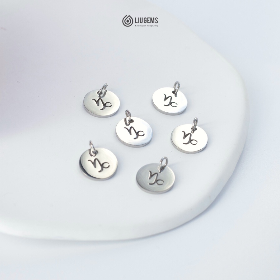 Charm Treo 12 Cung Hoàng Đạo Liugems Thép Không Gỉ Tinh Tế, Dễ Thương CH06