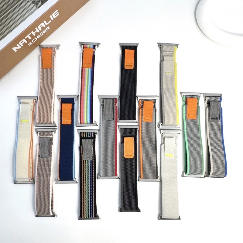 Mô hình dây đeo vải cho đồng hồ11 10 9 8 se 7 6 5 4 3 Size 38 / 40 / 41 / 42 / 44 / 45 / 46 / 49 Mm Sử dụng với đồng hồ thông minh Dây vải lò xo
