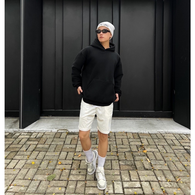 Áo Nỉ Hoodie ,Nỉ Bông Trơn Basic Nam Nữ Form Rộng Thu Đông