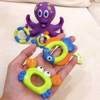 Bộ 6 Món Đồ Chơi Nhà Tắm Hình Bạch Tuộc Dễ Thương Cho Bé
