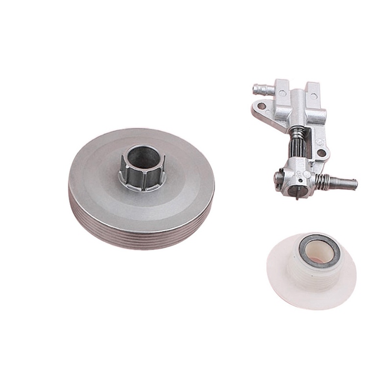 Ly Hợp Bánh Xích Vành Trống Bơm Dầu Giun Bánh Răng Cho Trung Quốc 4500 5200 5800 45Cc 5 Con Dấu Dầu Lọc Nhiên Liệu Dây Cưa Xích Một Phần