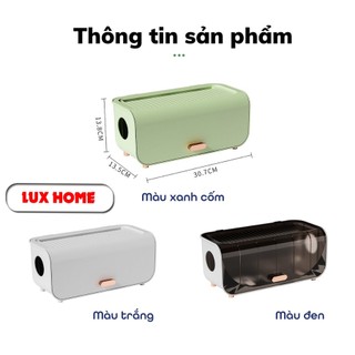Hộp đựng ổ cắm điện chất liệu nhựa PP đựng giắc cắm, dây điện, cáp sạc tiện lợi, thiết kế tiết kiệm không gian