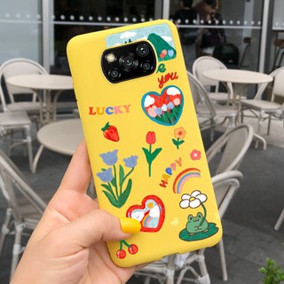 Ốp Điện Thoại TPU Silicone Dẻo In Họa Tiết Đáng Yêu Cho Xiaomi Poco X3 Pro PocoX3 X 3 NFC