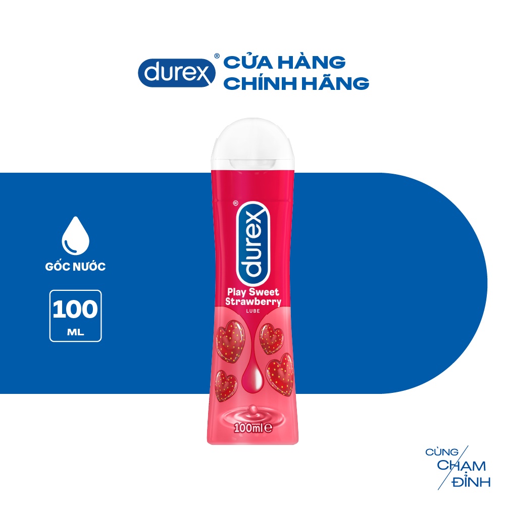 Ảnh Gel bôi trơn Durex Play Strawberry hương dâu 100ml/chai 2