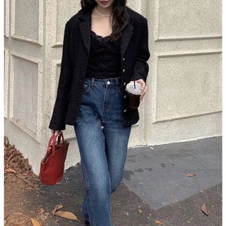 (Xả kho) Áo MIMOSAN dạ tweed Hàn cao cấp nhẹ nhàng sang trọng by Serene