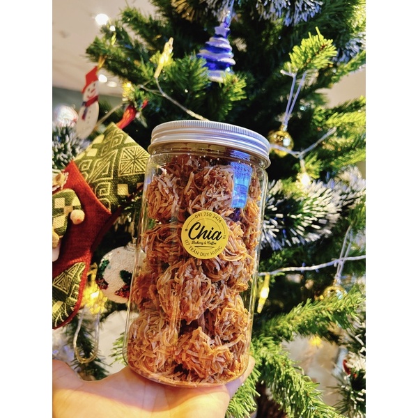 Bánh dừa nướng- cookies dừa 220g - dừa đóng túi riêng từng viên.