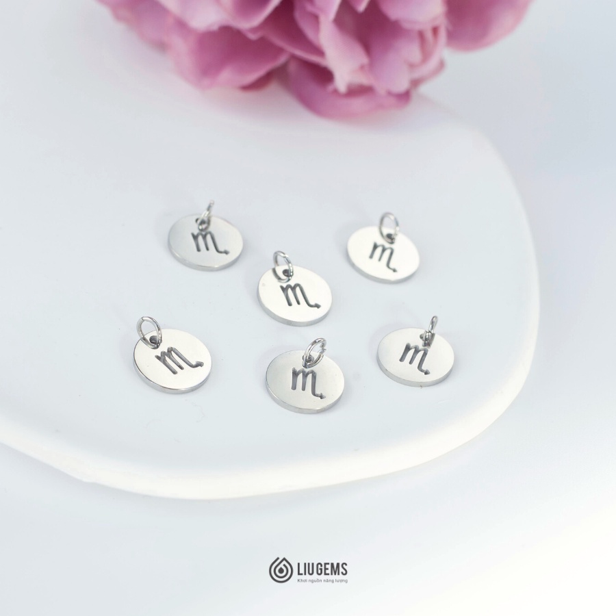 Charm Treo 12 Cung Hoàng Đạo Liugems Thép Không Gỉ Tinh Tế, Dễ Thương CH06