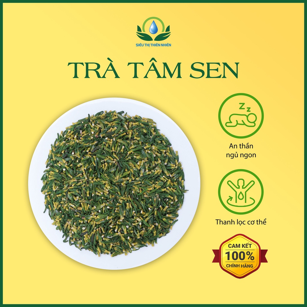 Trà Tâm Sen Sấy Lạnh – Hỗ Trợ Mất Ngủ, An Thần 100g – Siêu Thị Thiên Nhiên