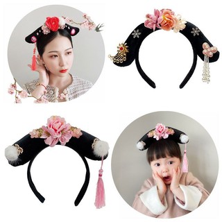Yt2 Trung Quốc Cổ Phong Cách Cung Đình Tóc Vòng Đường Và Nhà Thanh Thời Nữ Đội Đầu Cô Gái Đáng Yêu Cờ Cao Quý Trang Trí Tóc