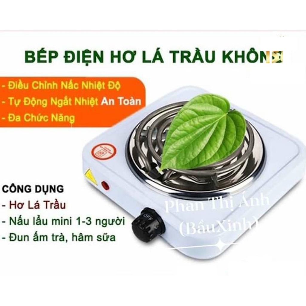 Bếp điện hơ lá trầu không-Loại 1000w. Bếp điện mini