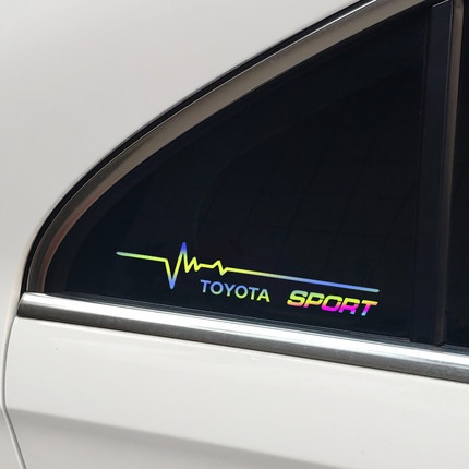 Bộ 2 Đề Can Phản Quang Dán Trang Trí Kính Chắn Gió Xe Hơi toyota honda mitsubishi volkswagen nissan hyundai kia kn ford bmw chevrolet mazda audi benz skoda suzuki fiat daihatsu
