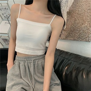 Áo hai dây nữ dáng Croptop ôm bó ngực - Chất vải thun tăm loại 1