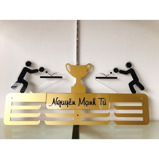 combo 3 giá treo huy chương, bóng bản + running