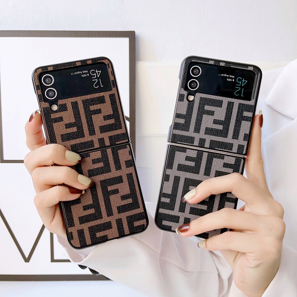 Sang Trọng Thiết Kế Độc Đáo Da PU Gấp Ốp Lưng Điện Thoại Samsung Galaxy Z Flip 1 2 3 4 5 6 7 7FE Thời Trang Thiết Kế Đơn Giản Vỏ Cho Z Flip7 Vỏ Bảo Vệ Vỏ Chống Trầy Xước