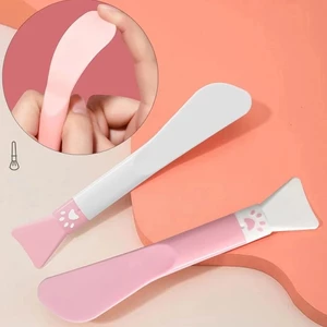 1 Cọ Silicon Hai Đầu Quét Mặt Nạ Bùn Chăm Sóc Da Mặt Cho Nữ