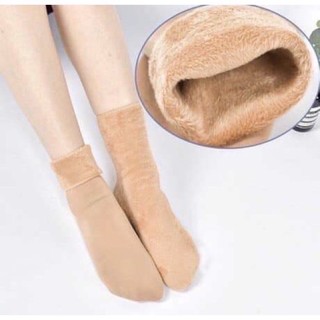 combo 5 đôi Tất Nữ Lót Lông Siêu Ấm,Giữ Nhiệt, Chất Liệu Dày Dặn,Hàng Đẹp