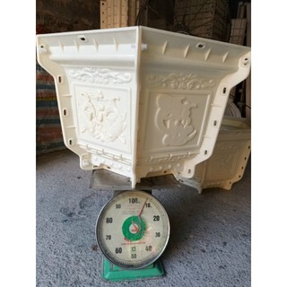 Khuôn chậu lục giác rộng 60 cao 40 mẫu cá chép tài lộc hàng dày chất liệu nhựa abs hàng Việt Nam chất lượng cao tặng búa