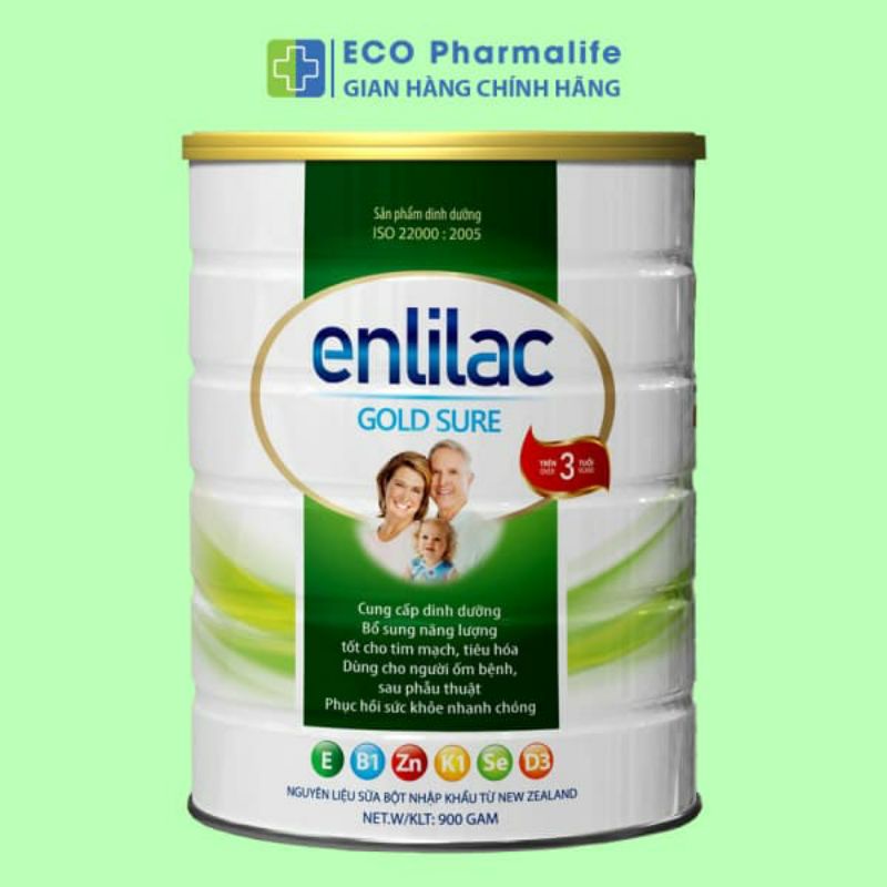 Sữa bột ENLILAC GOLD SURE dành cho người trước và sau phẫu thuật (Tặng ...